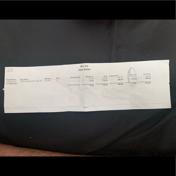 Supreme Swarovski Box Logo Tee - Picture 8 of 8